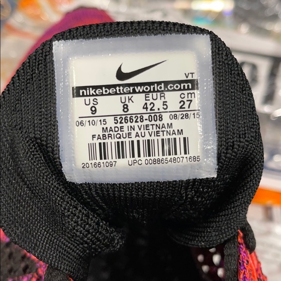 Nike Flyknit RacerHyperOrange/VividPurpleAcaiBerry - Picture 10 of 10